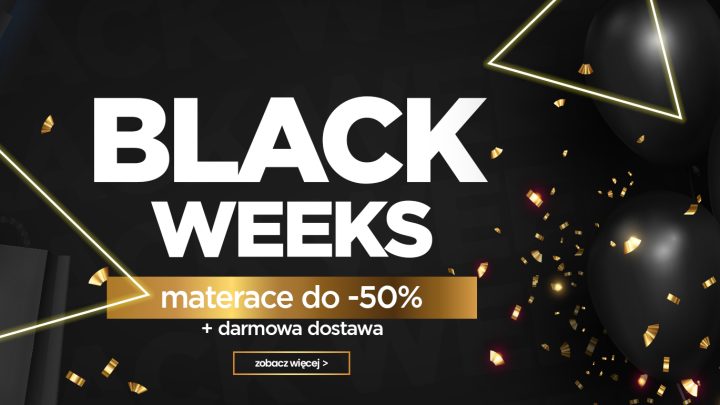Materace Black Friday 2022 - promocje Black Week w salonie Pan Materac w Gdańsku